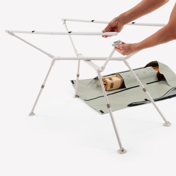 میز تاشو کمپ و کوه نوردی دکتلون - QUECHUA Camping Table - Wooden Surface - شش نفره - Image 7