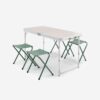 میز و صندلی تاشو کمپ و کوه نوردی دکتلون - QUECHUA Folding Camping Table - شش نفره
