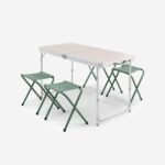 میز و صندلی تاشو کمپ و کوه نوردی دکتلون - QUECHUA Folding Camping Table - شش نفره