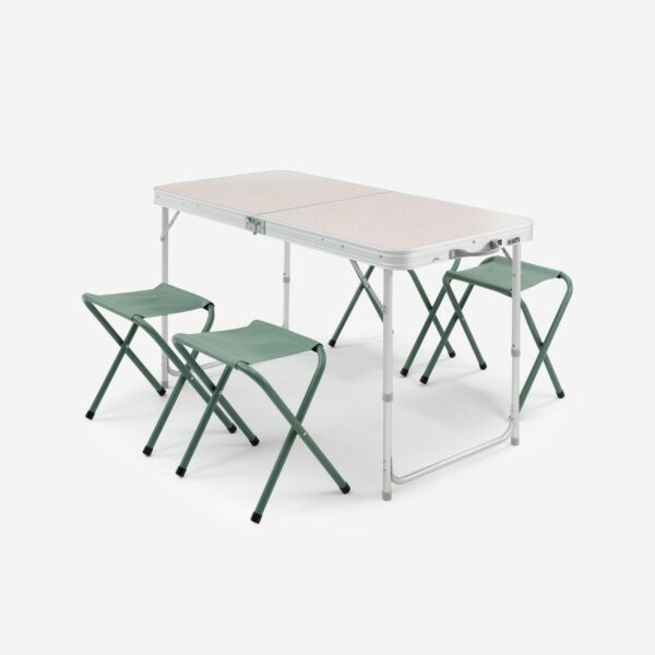 میز و صندلی تاشو کمپ و کوه نوردی دکتلون - QUECHUA Folding Camping Table - شش نفره