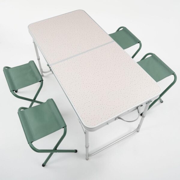 میز و صندلی تاشو کمپ و کوه نوردی دکتلون - QUECHUA Folding Camping Table  -  شش نفره - Image 4