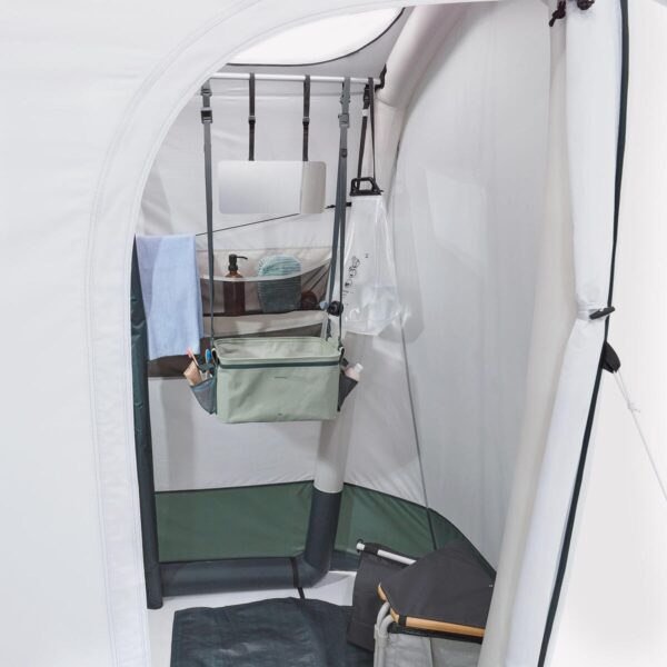 حمام سیار قابل حمل دکتلون - QUECHUA Inflatable Camping Shower - Airseconds - سفید - Image 9