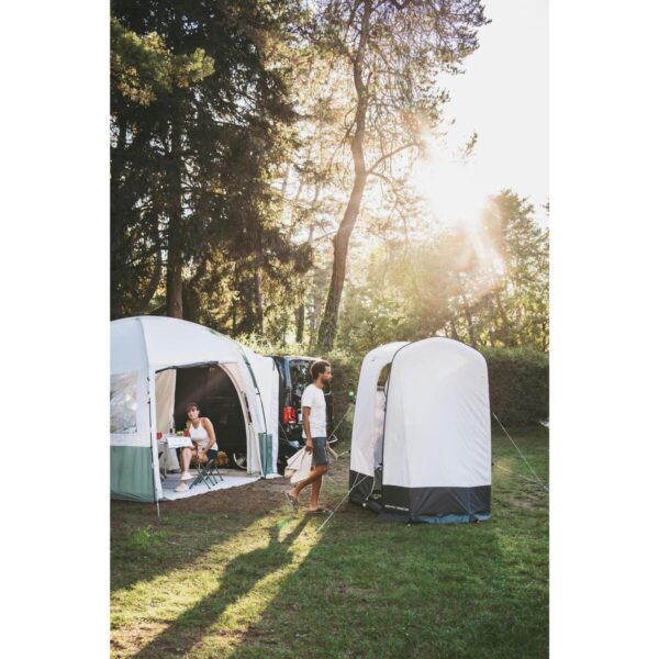 حمام سیار قابل حمل دکتلون - QUECHUA Inflatable Camping Shower - Airseconds - سفید - Image 16
