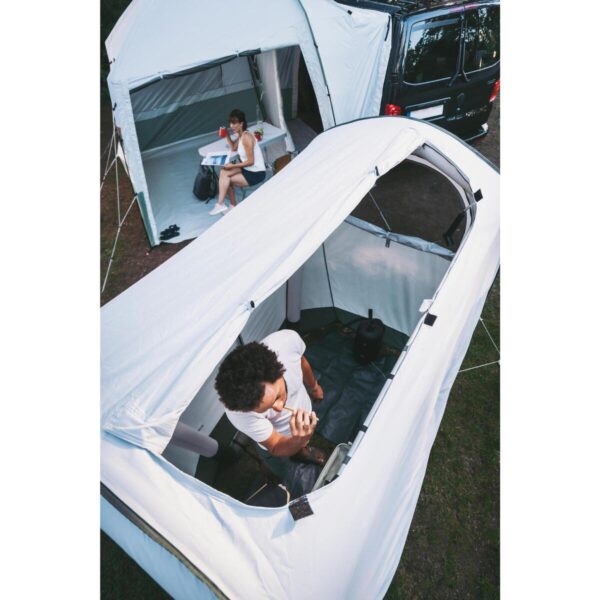 حمام سیار قابل حمل دکتلون - QUECHUA Inflatable Camping Shower - Airseconds - سفید - Image 15