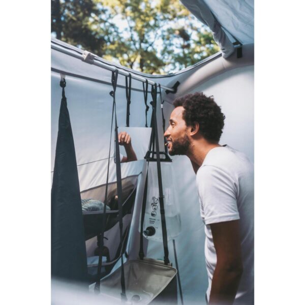 حمام سیار قابل حمل دکتلون - QUECHUA Inflatable Camping Shower - Airseconds - سفید - Image 14