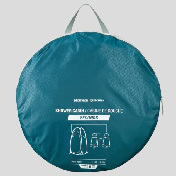 حمام سیار قابل حمل دکتلون - QUECHUA Camping Shower Cabin - 2 Seconds - آبی - Image 3