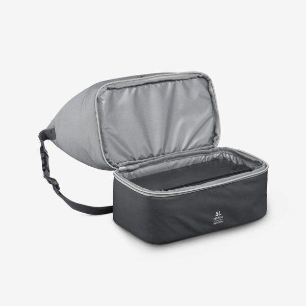 کیف غذای عایق حرارتی دکتلون -QUECHUA Heat Insulated Lunch Bag Included  - 500 - خاکستری - Image 3