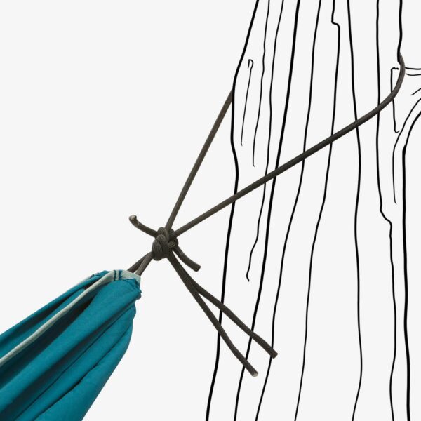 تخت آویز کمپ و کوه نوردی دکتلون - QUECHUA Hammock 300 X 150 cm Basic - آبی - Image 3