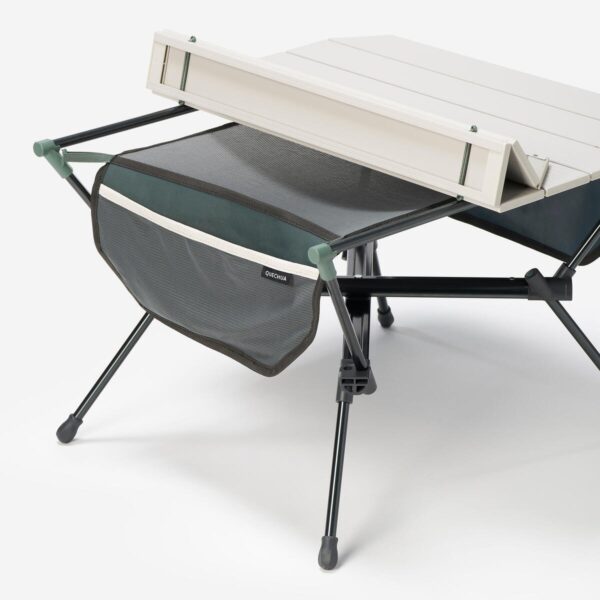 میز تاشو کمپ و کوه نوردی دکتلون - QUECHUA Folding Camping Table Compact - 500 - سفید/سبز - Image 4