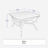 میز تاشو کمپ و کوه نوردی دکتلون - QUECHUA Folding Camping Table Compact - 500 - سفید/سبز - Image 2
