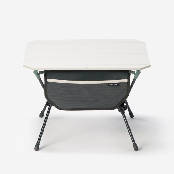 میز تاشو کمپ و کوه نوردی دکتلون - QUECHUA Folding Camping Table Compact - 500 - سفید/سبز - Image 6