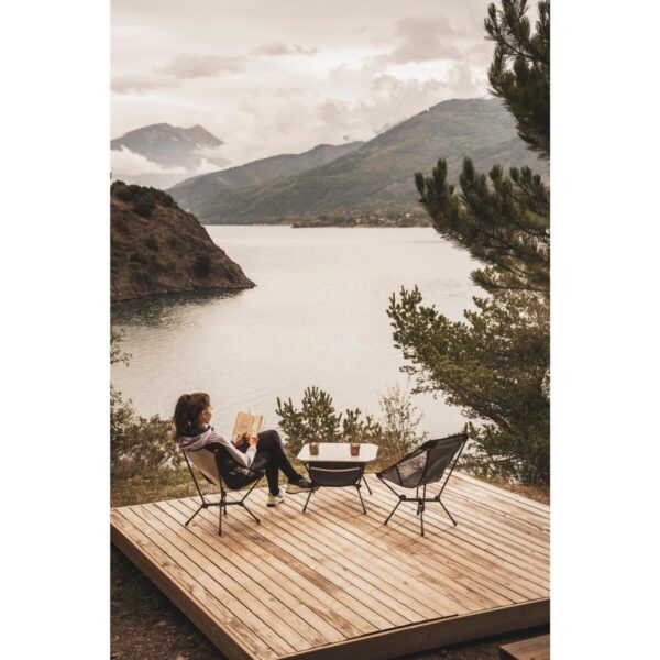 میز تاشو کمپ و کوه نوردی دکتلون - QUECHUA Folding Camping Table Compact - 500 - سفید/سبز - Image 9