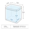 کول باکس تاشو کمپ و کوه نوردی دکتلون - QUECHUA Collapsible Cooler 500 Fresh - سفید/سبز - Image 2
