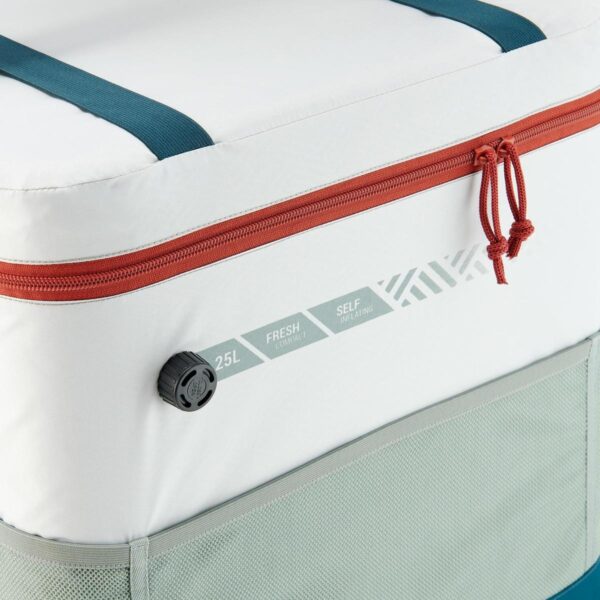کول باکس تاشو کمپ و کوه نوردی دکتلون - QUECHUA Collapsible Cooler 500 Fresh - سفید/سبز - Image 7