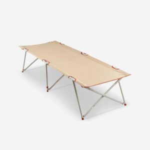 تخت جمع شونده کمپ و کوه نوردی دکتلون - QUECHUA Single Camping Bed - 65 cm - کرم