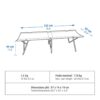 تخت جمع شونده کمپ و کوه نوردی دکتلون - QUECHUA Single Camping Bed - 65 cm - کرم - Image 2