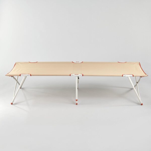 تخت جمع شونده کمپ و کوه نوردی دکتلون - QUECHUA Single Camping Bed - 65 cm - کرم - Image 5