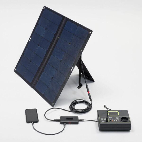 پنل سولار کمپ و کوه نوردی دکتلون - QUECHUA Camping Solar Panel - پنجاه وات - Image 3