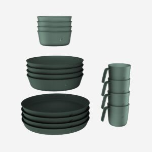 ست ظروف کمپ و کوه نوردی دکتلون - QUECHUA Camping Tableware Set 500 - سبز
