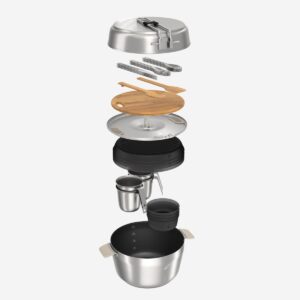 ست ظروف چهار نفره کمپ و کوه نوردی دکتلون - QUECHUA Outdoor Dining Set 90 - سی و سه تکه