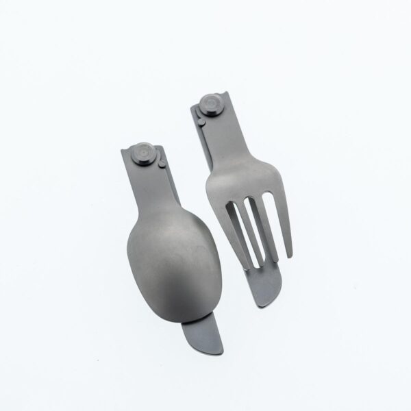 ست قاشق و چنگال کمپ و کوه نوردی دکتلون - QUECHUA Outdoor Tableware Set 900 - استیل ضدزنگ - Image 2