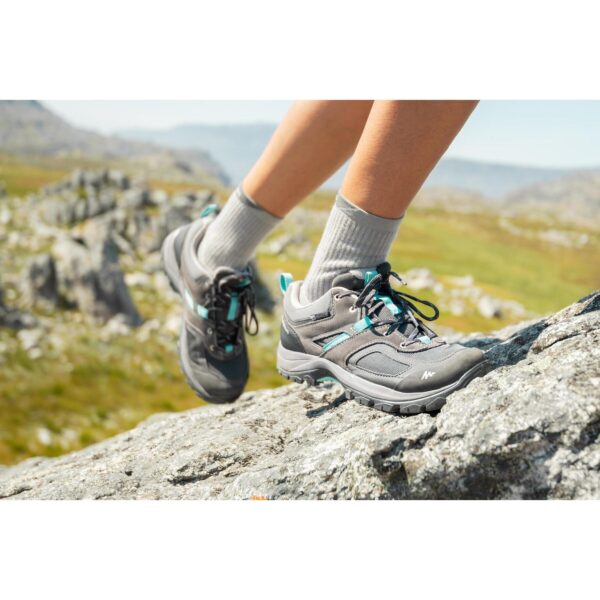 کفش زنانه ضدآب دکتلون کچوا - QUECHUA Waterproof MH100 - آبی/خاکستری - Image 10