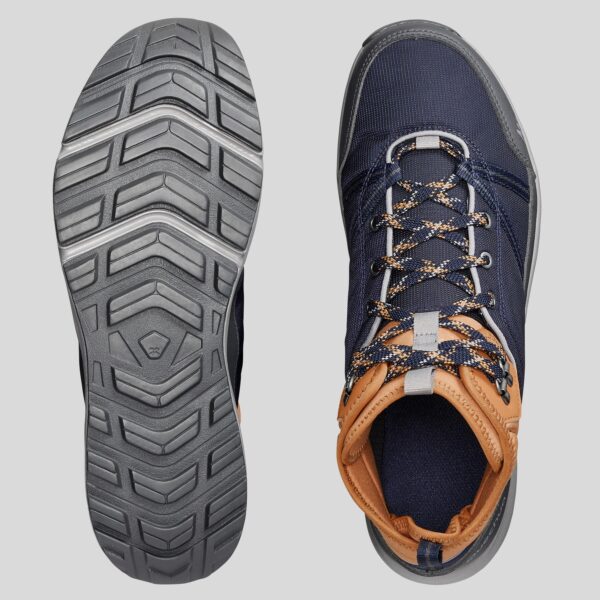 کفش مردانه ضدآب دکتلون کچوا - QUECHUA Waterproof NH100 Mid WP - سرمه ای/قهوه ای - Image 3