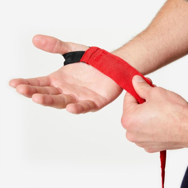 بانداژ بوکس دکتلون - DECATHLON Boxing Bandage Black - قرمز - 2.5 متر - Image 5