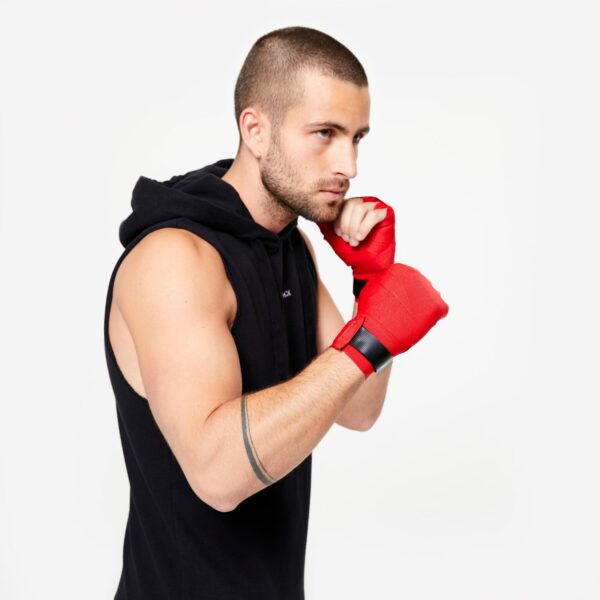 بانداژ بوکس دکتلون - DECATHLON Boxing Bandage Black - قرمز - 2.5 متر - Image 4