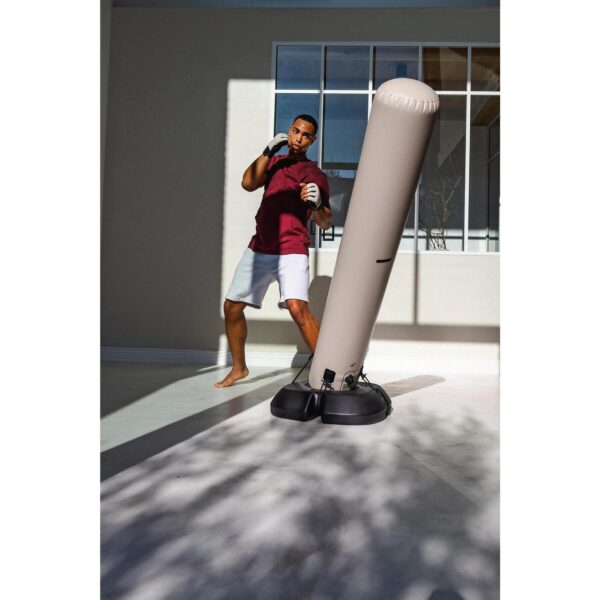 کیسه بوکس ایستاده بادی دکتلون - DECATHLON Foot Inflatable Boxing Sandbag - کرم - Image 5