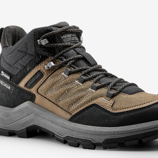 کفش مردانه ضدآب دکتلون کچوا - QUECHUA Waterproof MH100 Mid - قهوه ای - Image 5