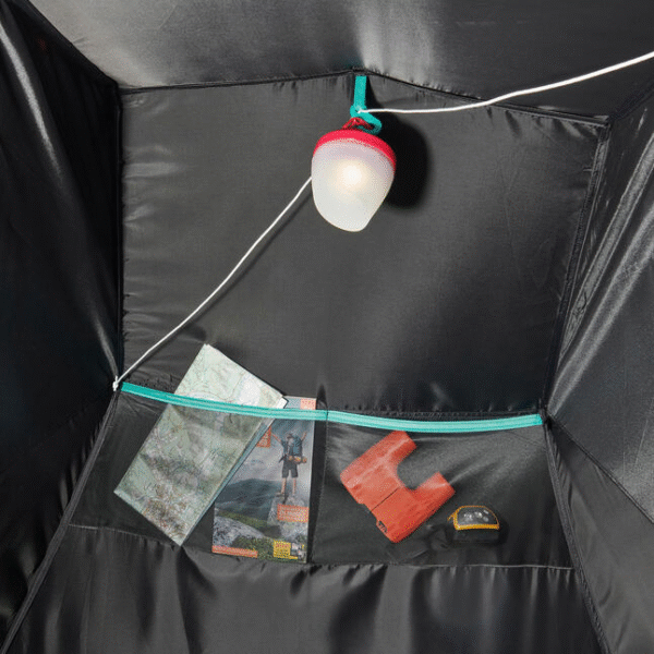 چادر کمپ و کوهنوردی  QUECHUA 2 Person MH100 Fresh & Black - طوسی/سبز - Image 13