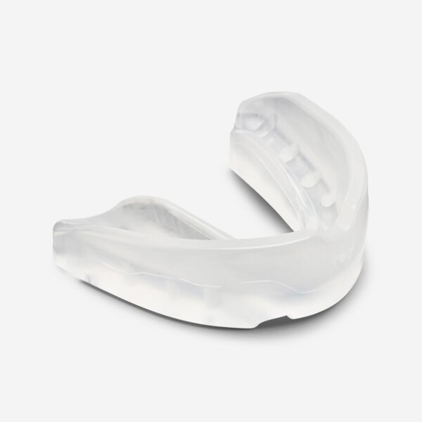 محافظ لثه و دندان اوتشاک دکتلون - OUTSHOCK Adult Mouthguard - Double Component - سفید