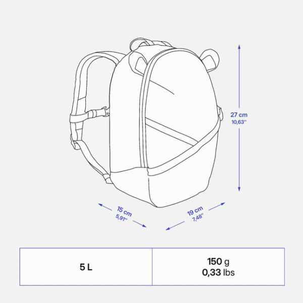 کوله بچگانه دکتلون کچوا QUECHUA Backpack MH100 - قهوه ای - Image 5