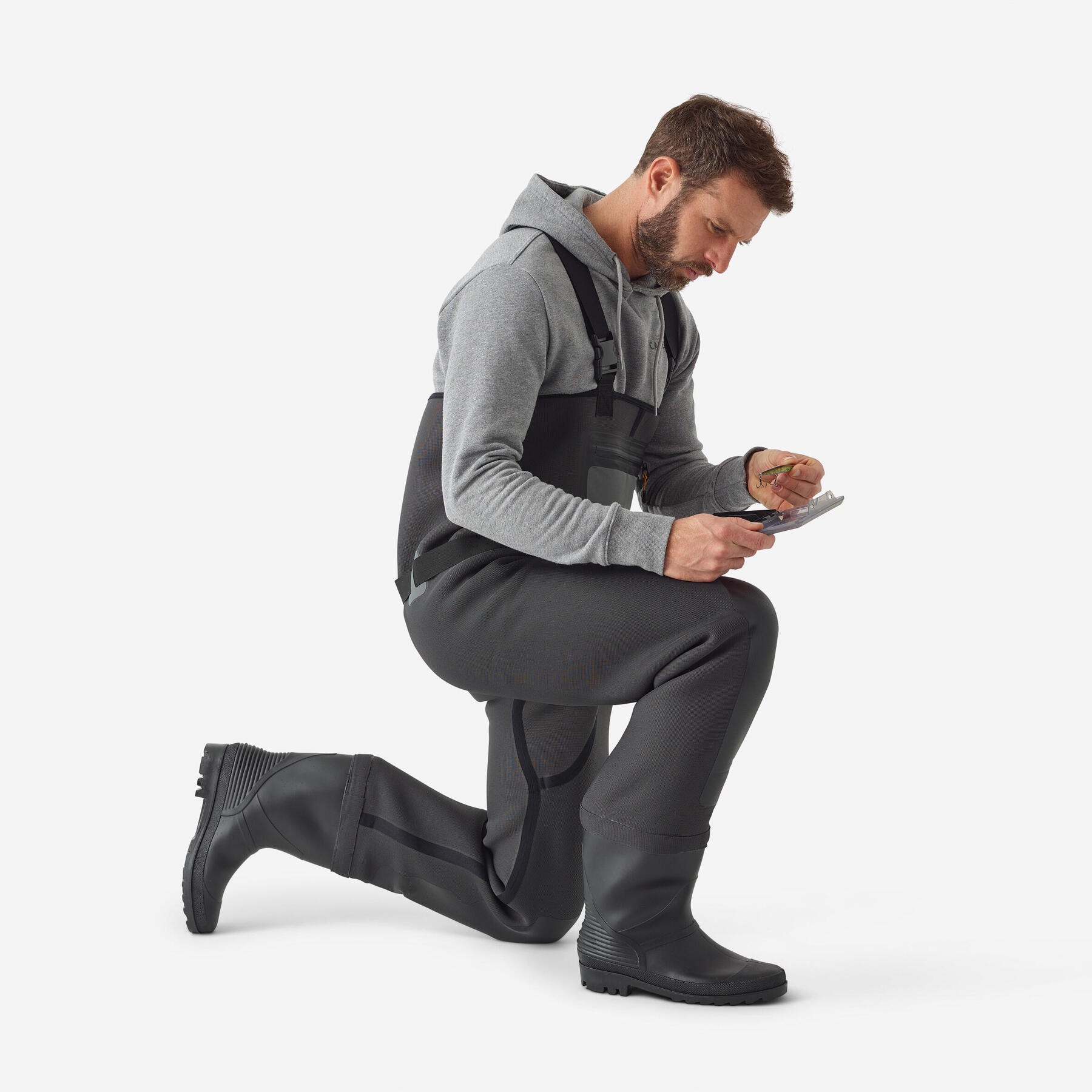 لباس ماهیگیری دکتلون کپرلان - CAPERLAN WDS 500 TH - خاکستری لباس ماهیگیری دکتلون کپرلان - CAPERLAN WDS 500 TH - خاکستری - Image 3