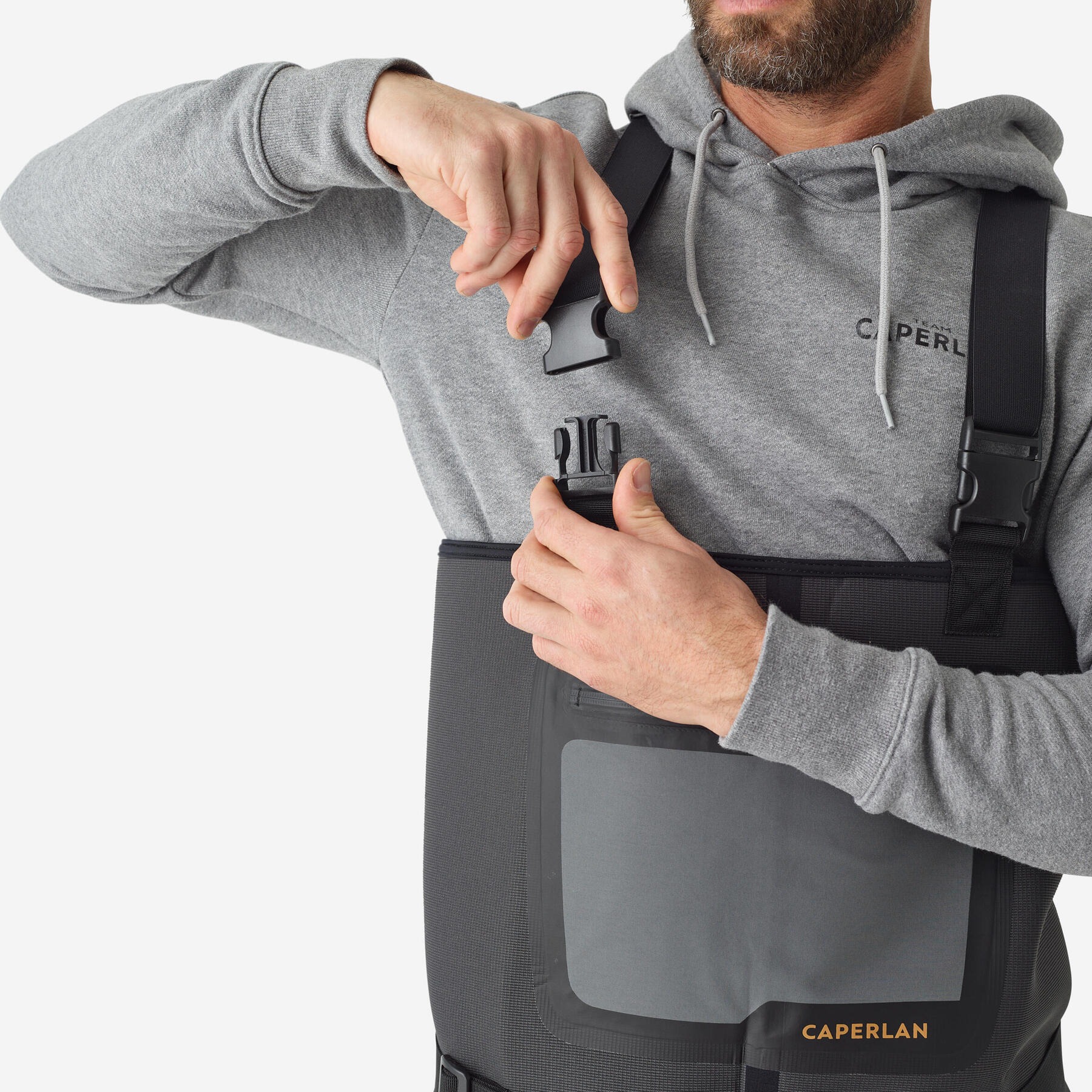 لباس ماهیگیری دکتلون کپرلان - CAPERLAN WDS 500 TH - خاکستری لباس ماهیگیری دکتلون کپرلان - CAPERLAN WDS 500 TH - خاکستری - Image 7