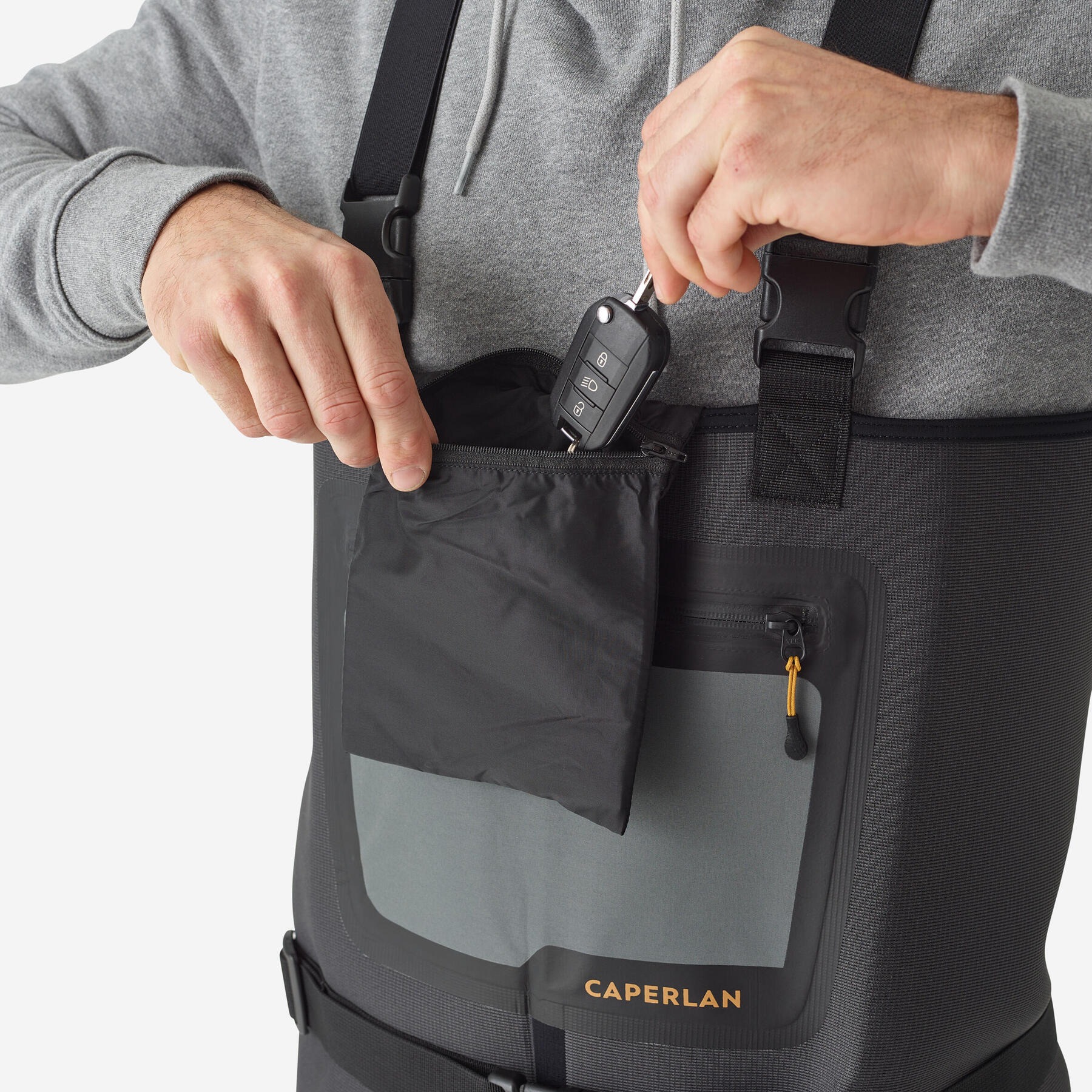 لباس ماهیگیری دکتلون کپرلان - CAPERLAN WDS 500 TH - خاکستری لباس ماهیگیری دکتلون کپرلان - CAPERLAN WDS 500 TH - خاکستری - Image 6