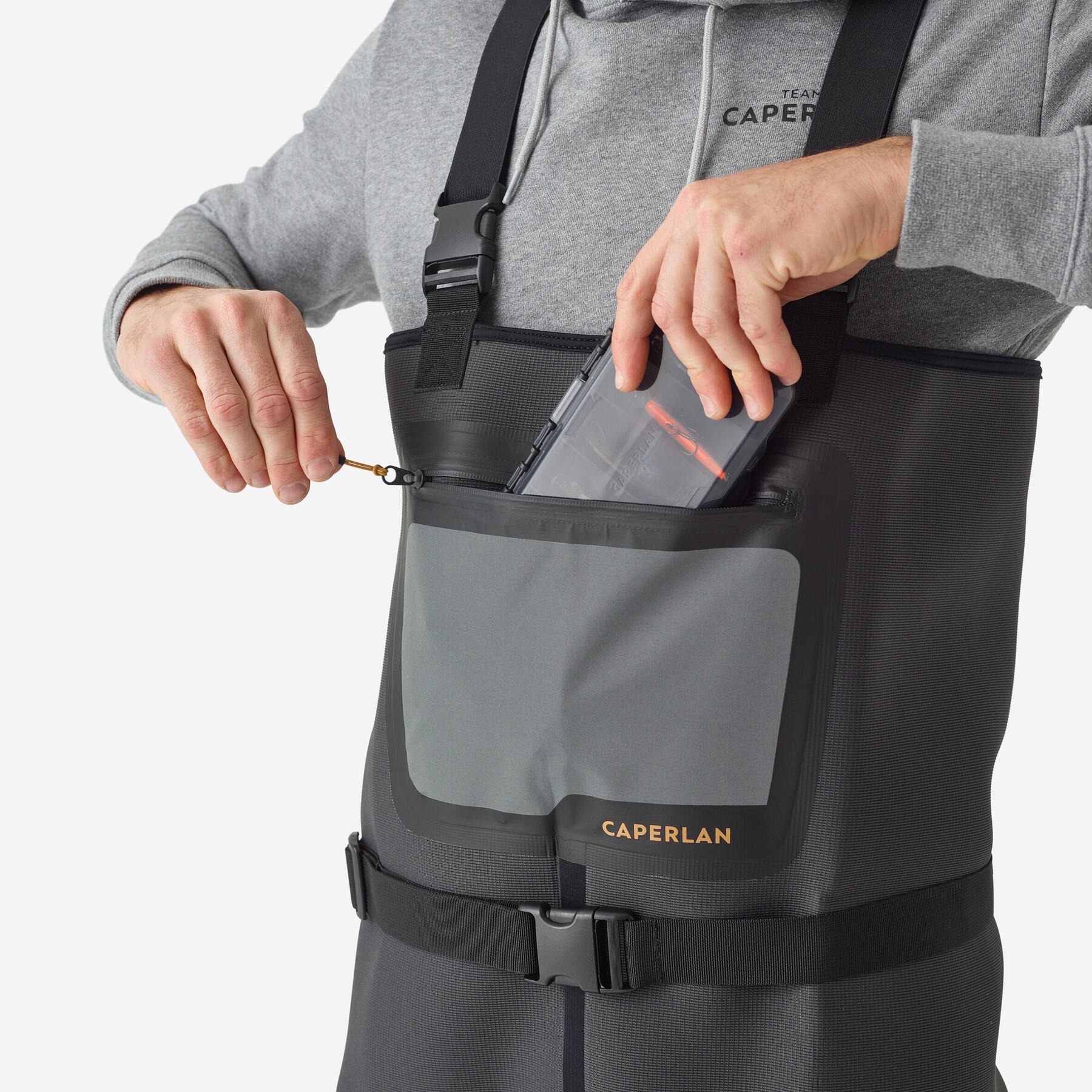 لباس ماهیگیری دکتلون کپرلان - CAPERLAN WDS 500 TH - خاکستری لباس ماهیگیری دکتلون کپرلان - CAPERLAN WDS 500 TH - خاکستری - Image 5