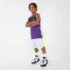 کفش بسکتبال بچگانه تارماک TARMAK Kids Basketball Shoes - SS500H- سفید/مشکی/بنفش - Image 11