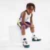 کفش بسکتبال بچگانه تارماک TARMAK Kids Basketball Shoes - SS500H- سفید/مشکی/بنفش - Image 9