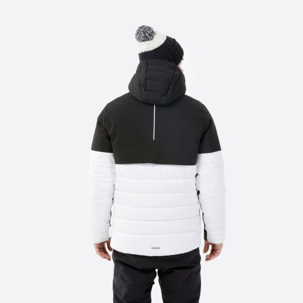 کاپشن مردانه اسکی و اسنوبرد ودز دکتلون - WEDZE Ski Jacket 100 Warm - مشکی/سفید - Image 3