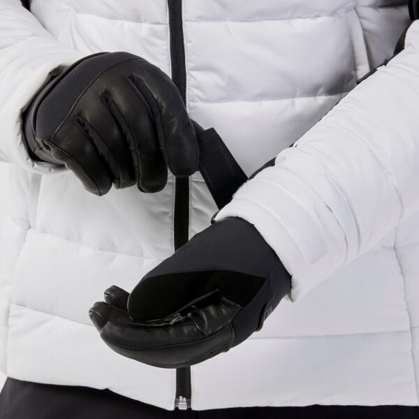 کاپشن مردانه اسکی و اسنوبرد ودز دکتلون - WEDZE Ski Jacket 100 Warm - مشکی/سفید - Image 8