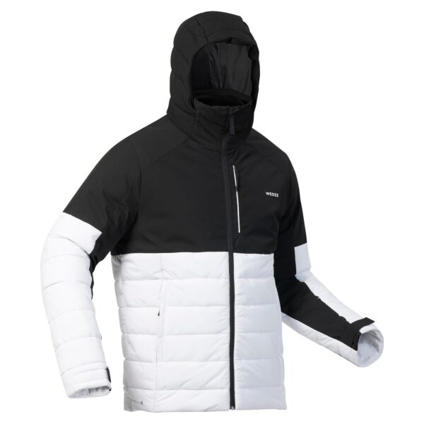کاپشن مردانه اسکی و اسنوبرد ودز دکتلون - WEDZE Ski Jacket 100 Warm - مشکی/سفید - Image 11