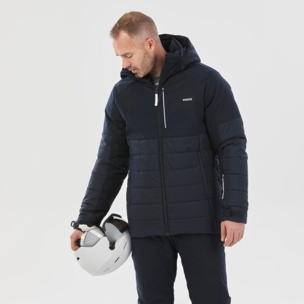 کاپشن مردانه اسکی و اسنوبرد ودز دکتلون - WEDZE Ski Jacket 100 Warm - مشکی - Image 11