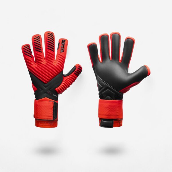 دستکش دروازه بانی کیپستا دکتلون - KIPSTA Goalkeeper Gloves CLR F900 - قرمز/مشکی