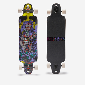 لانگ بورد بزرگسالان دکتلون - DECATHLON Longboard Free 500 Drop 94.5cm×25cm - مشکی