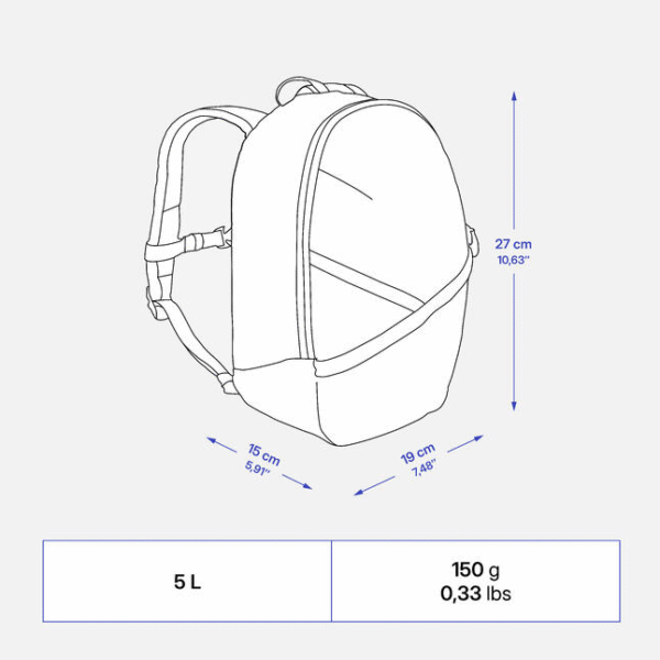 کوله بچگانه دکتلون کچوا QUECHUA Backpack MH100 – آبی - Image 4
