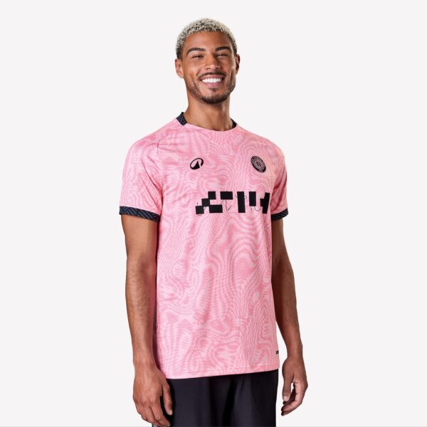 تی شرت فوتبال کیپستا دکتلون - KIPSTA Adult Soccer Jersey Viralto II - صورتی/مشکی