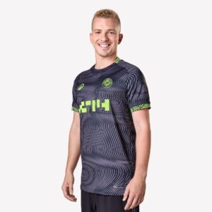 تی شرت فوتبال کیپستا دکتلون - KIPSTA Adult Soccer Jersey Viralto II - مشکی/سبز