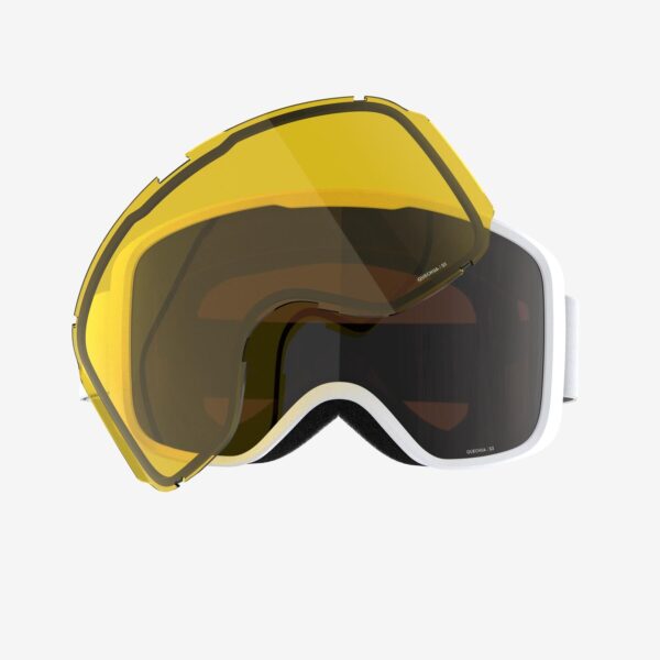 عینک اسکی و اسنوبرد دکتلون ودز - WEDZE Mask G 100 I - سفید - Image 4